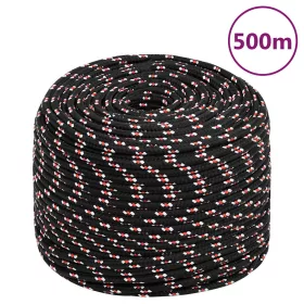 Fekete polipropilén hajókötél 10 mm 500 m
