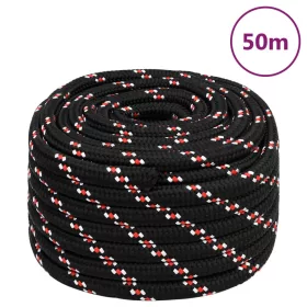 Fekete polipropilén hajókötél 20 mm 50 m