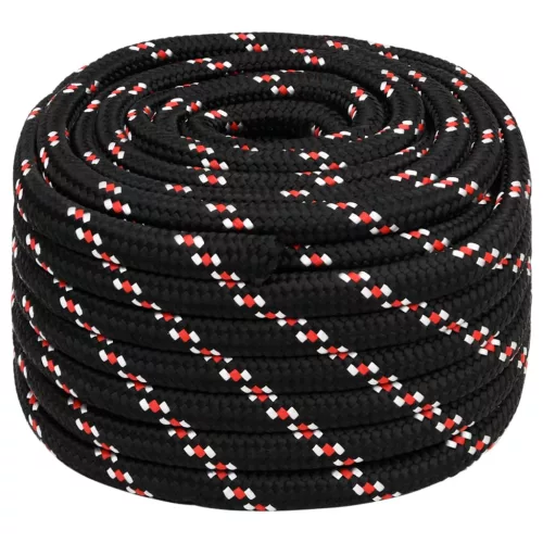 Fekete polipropilén hajókötél 20 mm 50 m