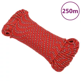 Piros polipropilén hajókötél 4 mm 250 m