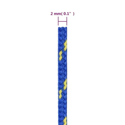 Kék polipropilén hajókötél 2 mm 500 m