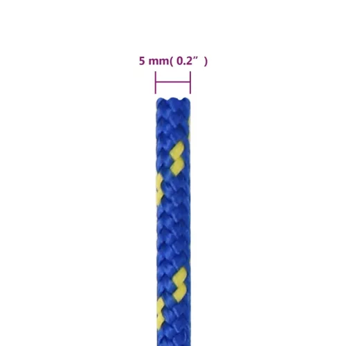 Kék polipropilén hajókötél 5 mm 250 m