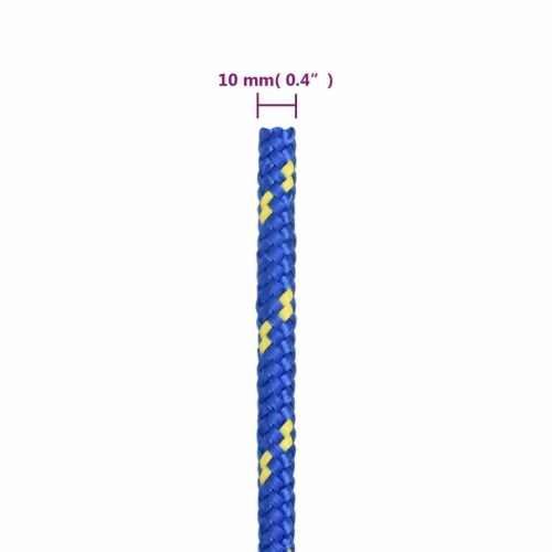 Kék polipropilén hajókötél 10 mm 500 m