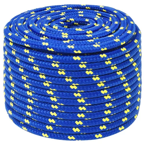 Kék polipropilén hajókötél 14 mm 100 m