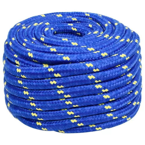 Kék polipropilén hajókötél 20 mm 25 m
