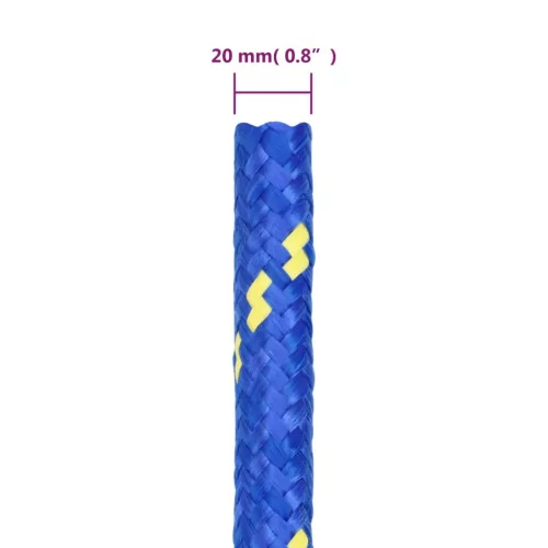 Kék polipropilén hajókötél 20 mm 25 m