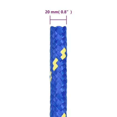 Kék polipropilén hajókötél 20 mm 50 m