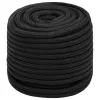 Teljesen fekete polipropilén hajókötél 18 mm 100 m