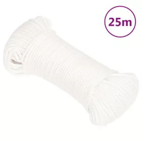 Teljesen fehér polipropilén hajókötél 3 mm 25 m