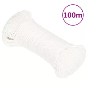 Teljesen fehér polipropilén hajókötél 4 mm 100 m