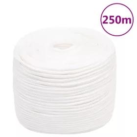 Teljesen fehér polipropilén hajókötél 10 mm 250 m