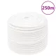 Teljesen fehér polipropilén hajókötél 14 mm 250 m