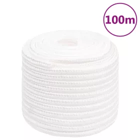 Teljesen fehér polipropilén hajókötél 16 mm 100 m