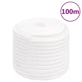 Teljesen fehér polipropilén hajókötél 18 mm 100 m