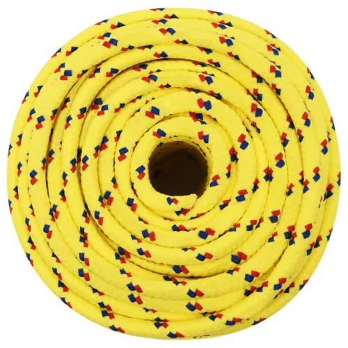 Sárga polipropilén hajókötél 12 mm 25 m