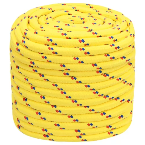 Sárga polipropilén hajókötél 18 mm 25 m