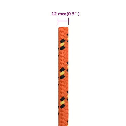 Narancssárga polipropilén hajókötél 12 mm 250 m