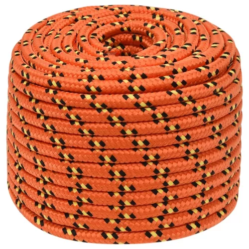 Narancssárga polipropilén hajókötél 14 mm 100 m