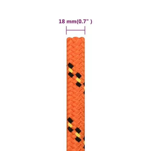 Narancssárga polipropilén hajókötél 18 mm 25 m