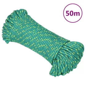 Zöld polipropilén hajókötél 5 mm 50 m