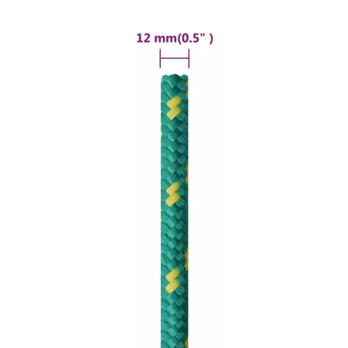 Zöld polipropilén hajókötél 12 mm 25 m