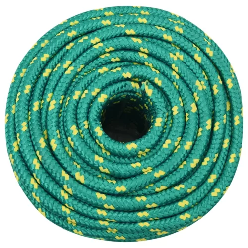 Zöld polipropilén hajókötél 14 mm 100 m