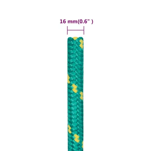Zöld polipropilén hajókötél 16 mm 250 m