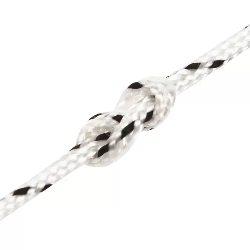 Fehér poliészter fonott csónakkötél 2 mm x 25 m