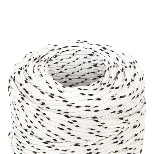 Fehér poliészter fonott csónakkötél 2 mm x 250 m