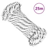 Fehér poliészter fonott csónakkötél 3 mm x 25 m