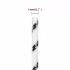 Fehér poliészter fonott csónakkötél 4 mm x 25 m
