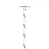 Fehér poliészter fonott csónakkötél 6 mm x 25 m