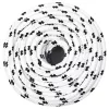 Fehér poliészter fonott csónakkötél 8 mm x 25 m