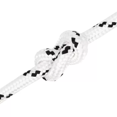 Fehér poliészter fonott csónakkötél 14 mm x 250 m