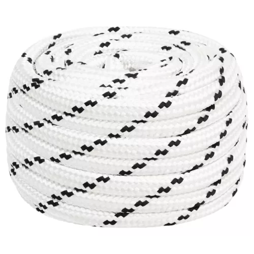 Fehér poliészter munkakötél 16 mm 100 m