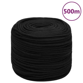 Fekete poliészter munkakötél 6 mm 500 m
