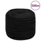 Fekete poliészter munkakötél 6 mm 500 m