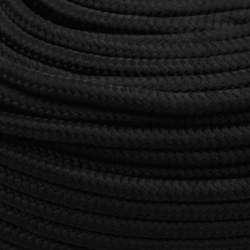 Fekete poliészter munkakötél 6 mm 500 m
