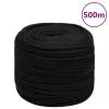 Fekete poliészter munkakötél 8 mm 500 m