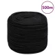 Fekete poliészter munkakötél 8 mm 500 m