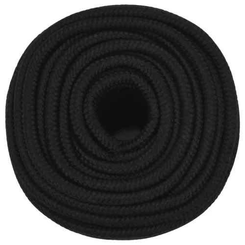 Fekete poliészter munkakötél 12 mm 100 m