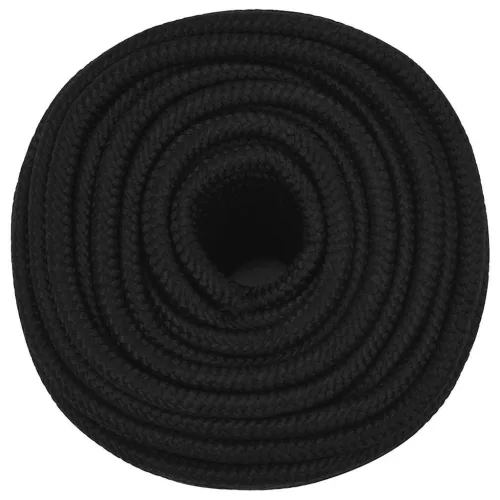 Fekete poliészter munkakötél 12 mm 250 m