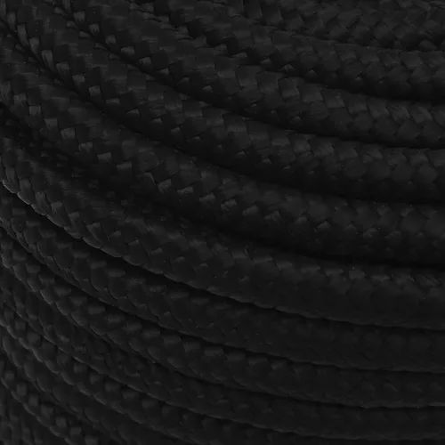 Fekete poliészter munkakötél 14 mm 100 m