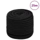 Fekete poliészter munkakötél 16 mm 25 m