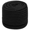 Fekete poliészter munkakötél 16 mm 25 m