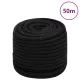 Fekete poliészter munkakötél 16 mm 50 m