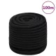 Fekete poliészter munkakötél 16 mm 100 m