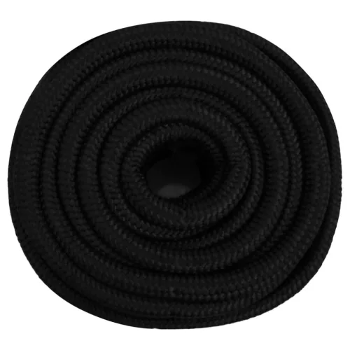 Fekete poliészter munkakötél 20 mm 25 m