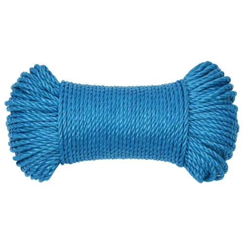 Kék polipropilén munkakötél 8 mm 25 m