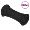 Fekete polipropilén munkakötél 3 mm 500 m